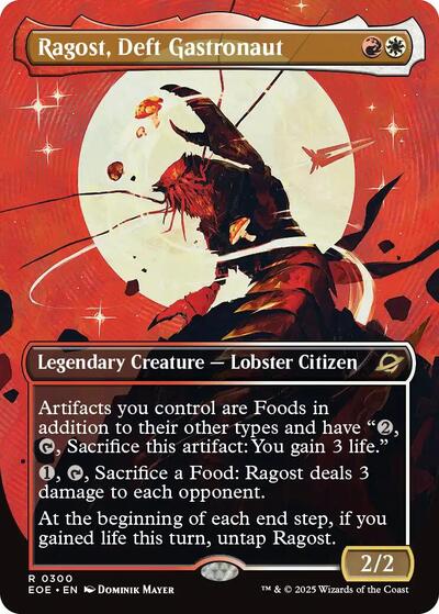 Ragost, Deft Gastronaut (Borderless) (Edge of Eternities) Light Play Foil