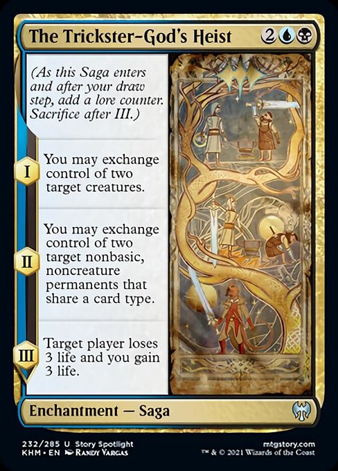 The Trickster-God's Heist (Kaldheim) Light Play Foil