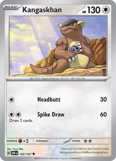 Kangaskhan (Scarlet and  Violet: Obsidian Flames) Light Play Reverse Holofoil