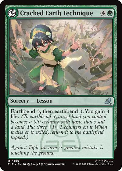 Cracked Earth Technique (Avatar: The Last Airbender: Eternal-Legal) Light Play Foil