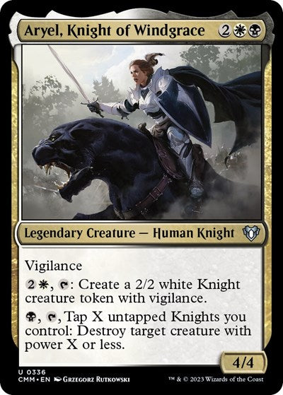Aryel, Knight of Windgrace (Commander Masters) Light Play