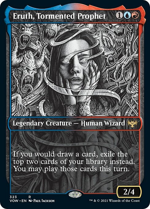 Eruth, Tormented Prophet (Showcase) (Innistrad: Crimson Vow) Light Play