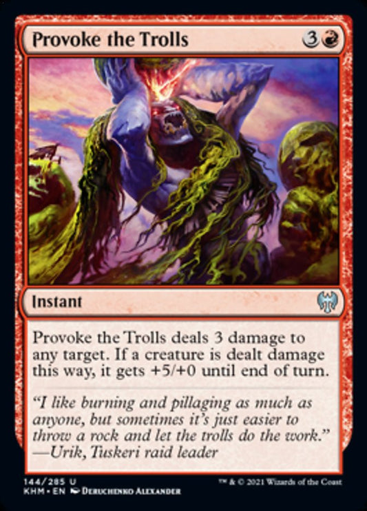 Provoke the Trolls (Kaldheim) Light Play