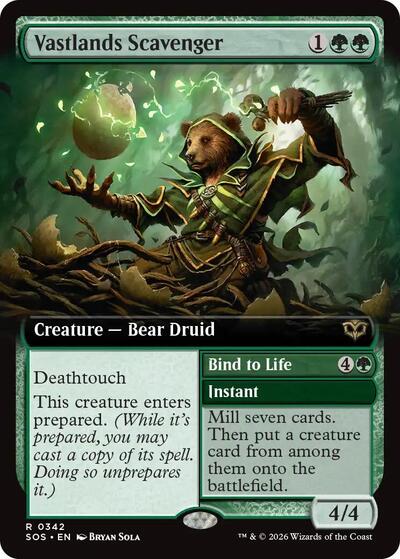Vastlands Scavenger (Extended Art) (Secrets of Strixhaven) Light Play Foil