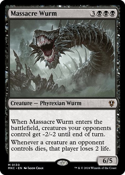 Massacre Wurm (Commander: Murders at Karlov Manor) Light Play