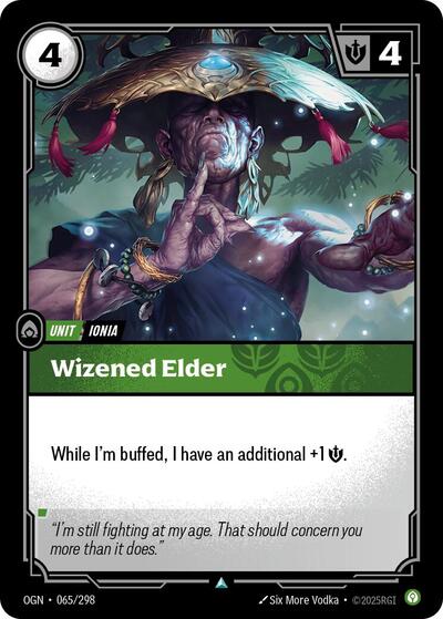Wizened Elder (Origins) Light Play