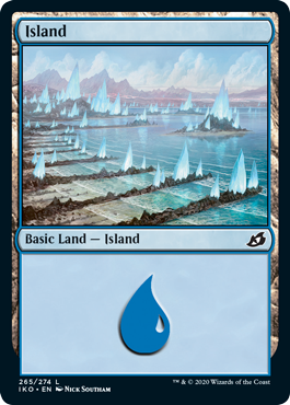 Island (265) (Ikoria: Lair of Behemoths) Light Play