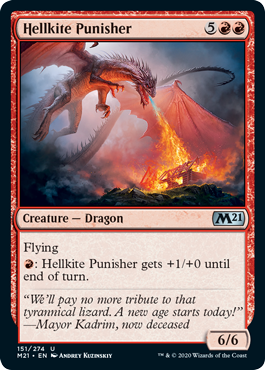 Hellkite Punisher (Magic 2021 Core Set) Light Play