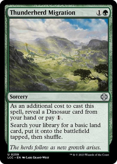 Thunderherd Migration (Commander: The Lost Caverns of Ixalan) Light Play