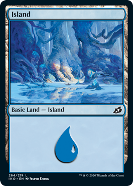 Island (264) (Ikoria: Lair of Behemoths) Light Play