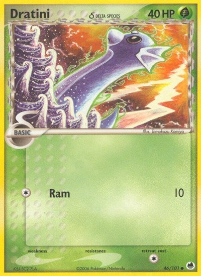 Dratini (Delta Species) (Dragon Frontiers) Damaged / Poor
