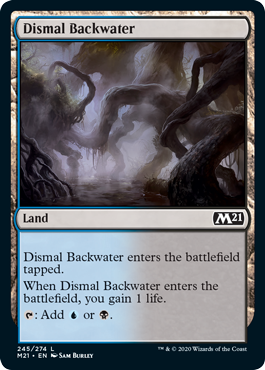 Dismal Backwater (Magic 2021 Core Set) Light Play