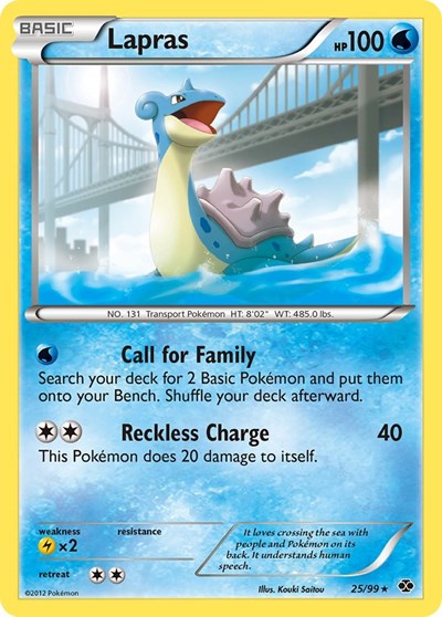 Lapras (25) (Next Destinies) Medium Play