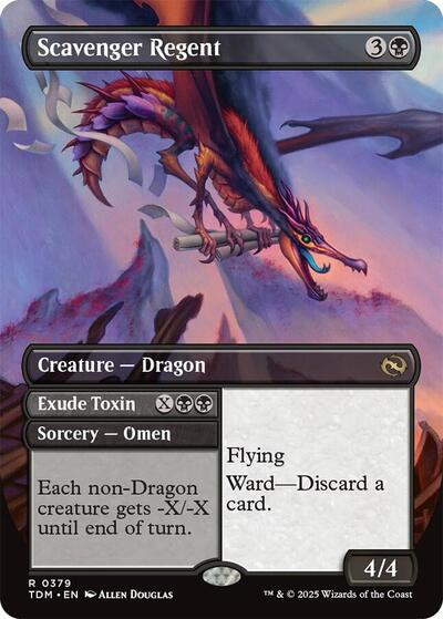 Scavenger Regent (Borderless) (Tarkir: Dragonstorm) Light Play