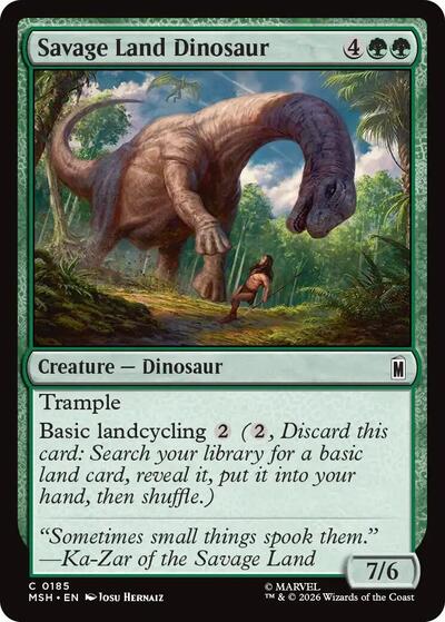 Savage Land Dinosaur (Marvel Super Heroes) Light Play