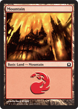 Mountain (269) (Return to Ravnica) Light Play Foil