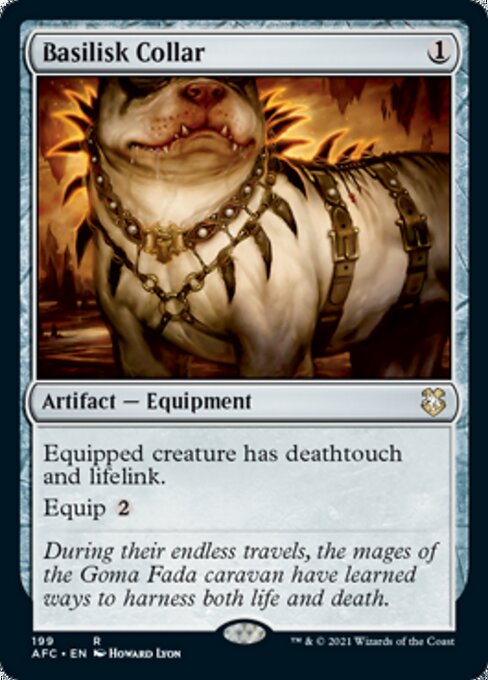 Basilisk Collar (Commander 2021 Forgotten Realms) Light Play