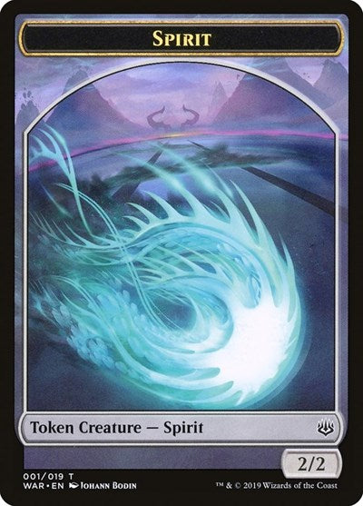 Spirit Token (War of the Spark) Light Play