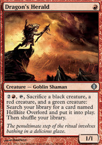 Dragon's Herald (Shards of Alara) Light Play