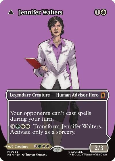 Jennifer Walters (Borderless) (0355) (Marvel Super Heroes) Near Mint Foil