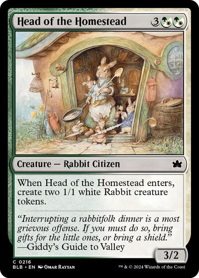 Head of the Homestead (Bloomburrow) Light Play Foil