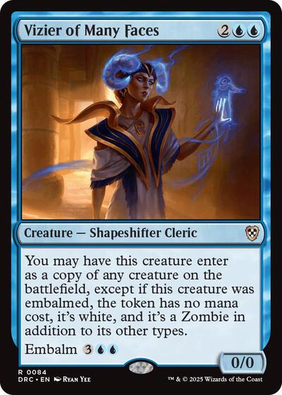 Vizier of Many Faces (Commander: Aetherdrift) Light Play