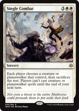 Single Combat (War of the Spark) Light Play