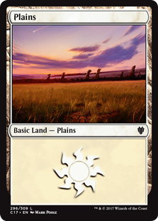 Plains (296) (Commander 2017) Light Play