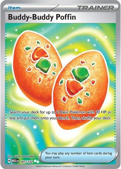 Buddy-Buddy Poffin (ME01: Mega Evolution) Light Play Holofoil