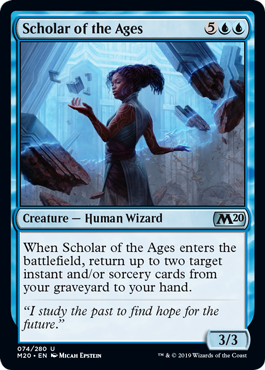 Scholar of the Ages (Magic 2020 Core Set) Light Play