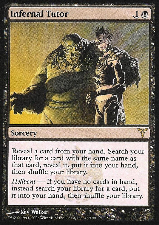 Infernal Tutor (Dissension) Light Play