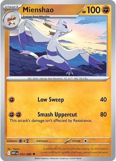 Mienshao (SV: White Flare) Light Play