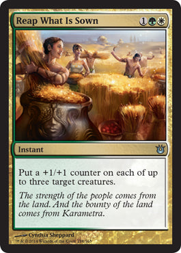 Reap What Is Sown (Born of the Gods) Light Play Foil