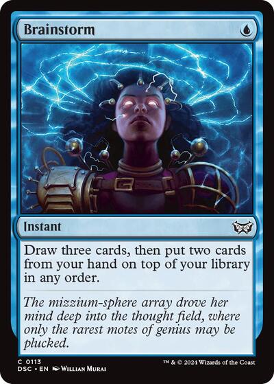 Brainstorm (Commander: Duskmourn: House of Horror) Light Play