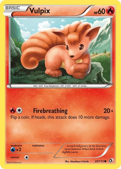 Vulpix (Legendary Treasures) Damaged / Poor