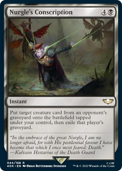 Nurgle's Conscription (Universes Beyond: Warhammer 40K) Light Play