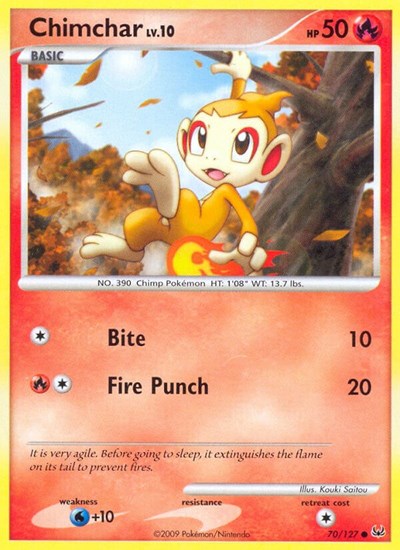 Chimchar (Platinum) Damaged / Poor