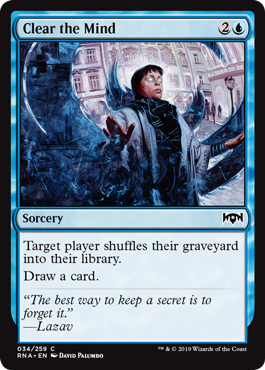 Clear the Mind (Ravnica Allegiance) Light Play