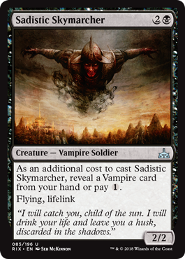 Sadistic Skymarcher (Rivals of Ixalan) Light Play Foil