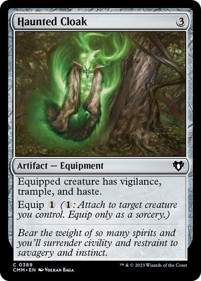 Haunted Cloak (Commander Masters) Light Play