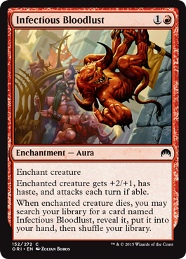 Infectious Bloodlust (Magic Origins) Light Play