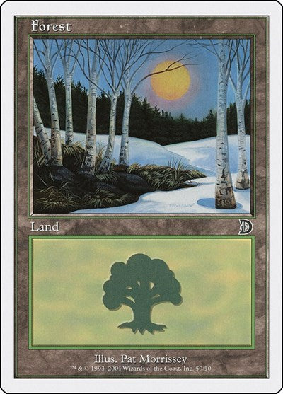 Forest (50) (Promos: Deckmasters Garfield vs Finkel) Medium Play