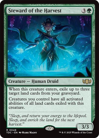 Steward of the Harvest (Commander: Tarkir: Dragonstorm) Light Play