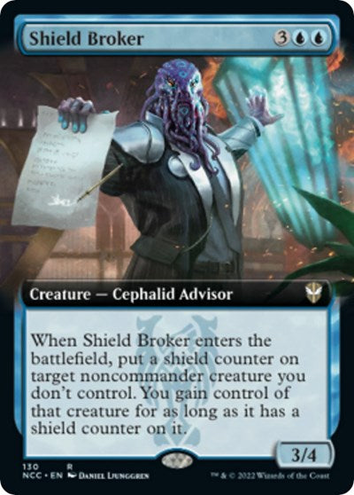 Shield Broker (Extended Art) (Commander: Streets of New Capenna) Light Play
