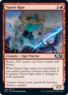 Turret Ogre (Magic 2021 Core Set) Light Play