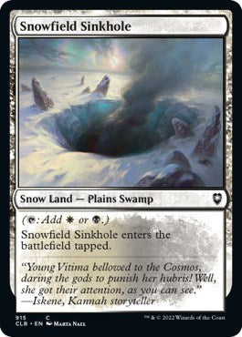 Snowfield Sinkhole (Commander Legends: Battle for Baldur's Gate) Light Play