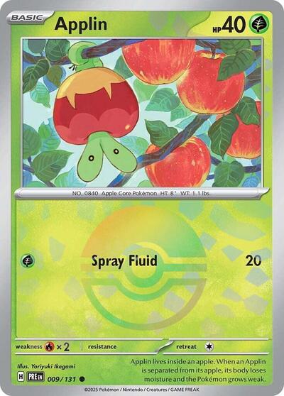 Applin (Poke Ball Pattern) (SV: Prismatic Evolutions) Light Play Holofoil