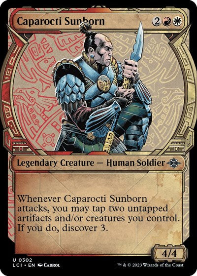 Caparocti Sunborn (Showcase) (The Lost Caverns of Ixalan) Light Play