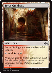 Boros Guildgate (244) (Guilds of Ravnica) Light Play Foil