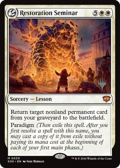 Restoration Seminar (Promo Pack: Secrets of Strixhaven) Light Play